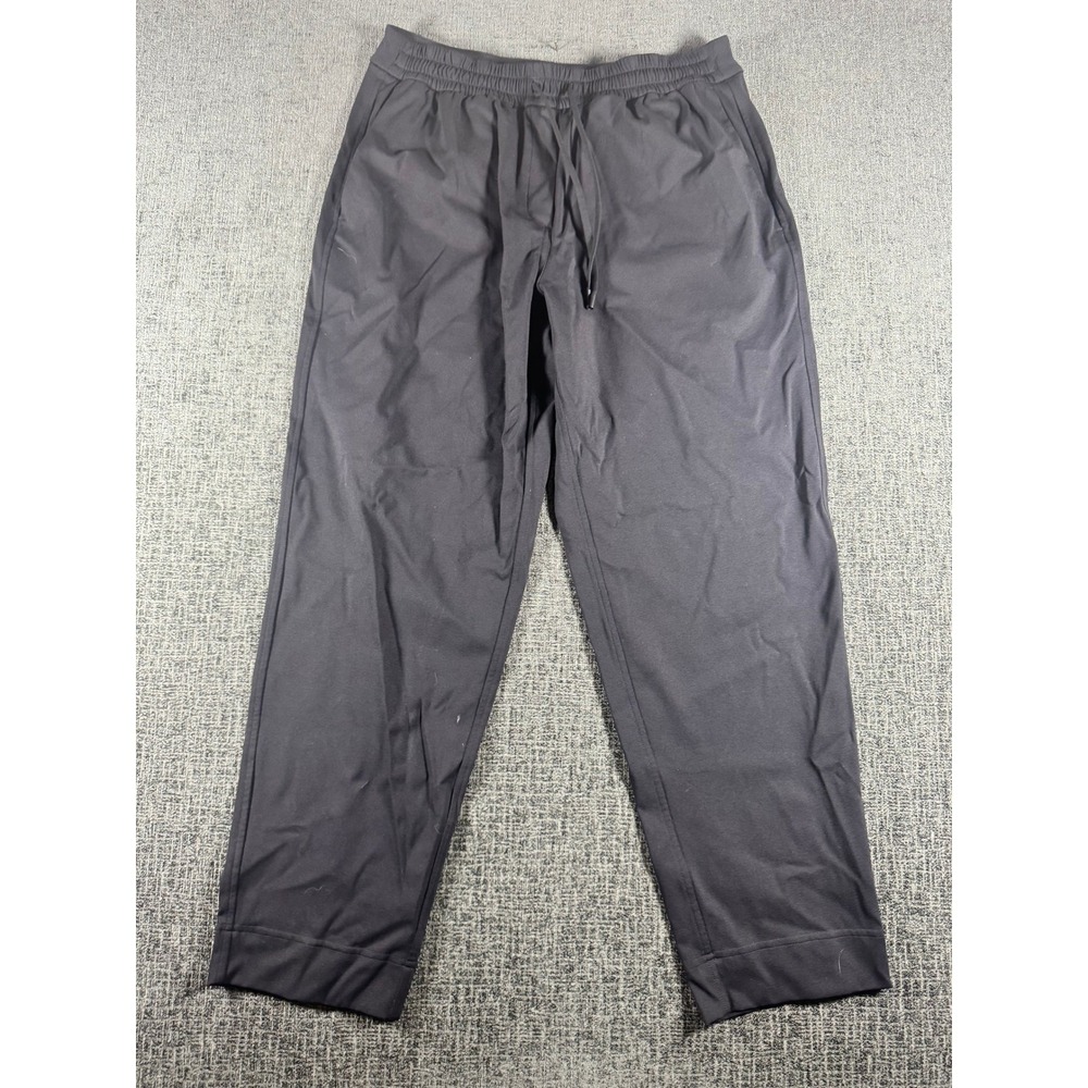 Lululemon Athletica Women Black Stretch Tapered Drawstring Pants Size M